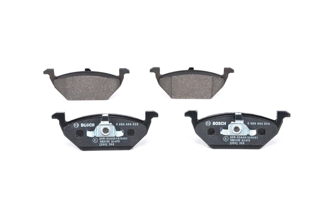 BOSCH 0 986 494 505 - Bremsbelagsatz, Scheibenbremse