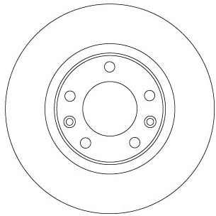TRW DF6656 - Bremsscheibe