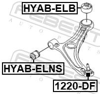 FEBEST 1220-DF - Trag-/Führungsgelenk