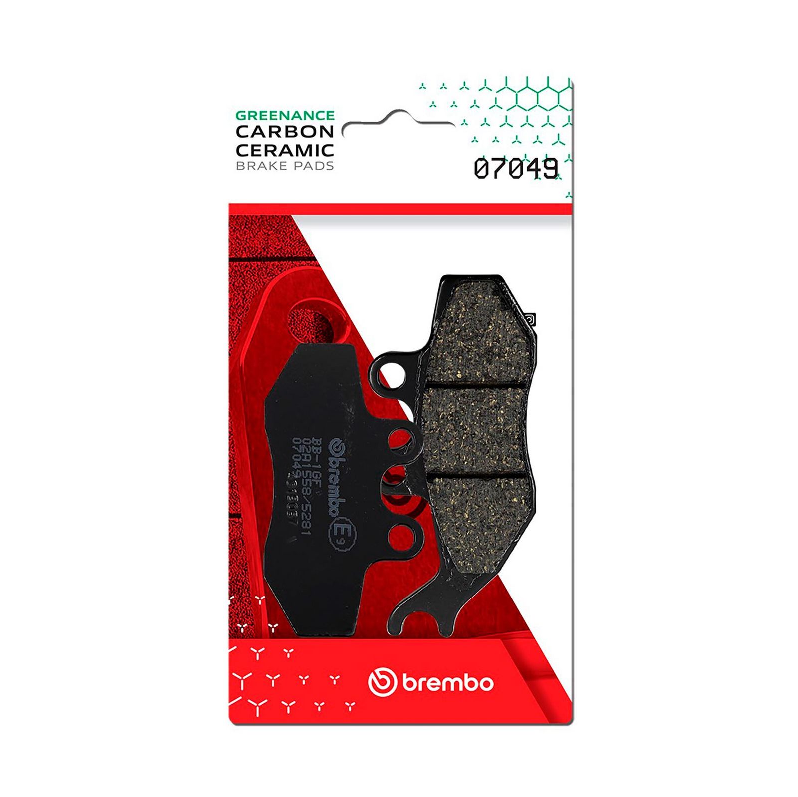BREMBO 07049 - Bremsbelagsatz, Scheibenbremse