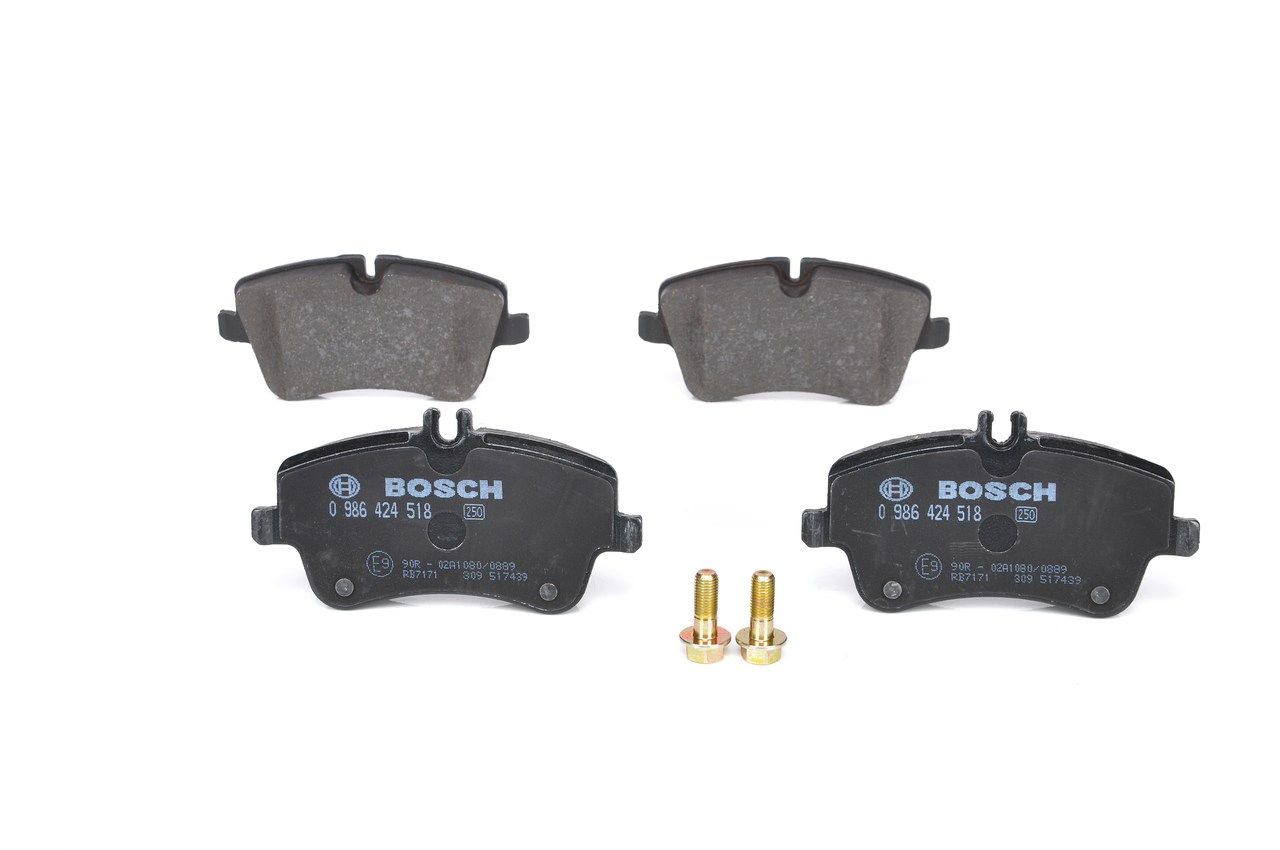 BOSCH 0 986 424 518 - Bremsbelagsatz, Scheibenbremse