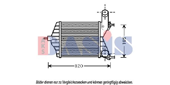 AKS DASIS 087008N - Ladeluftkühler
