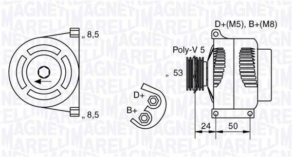 MAGNETI MARELLI 063377006010 - Generator