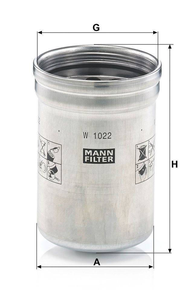 MANN-FILTER W 1022 - Ölfilter