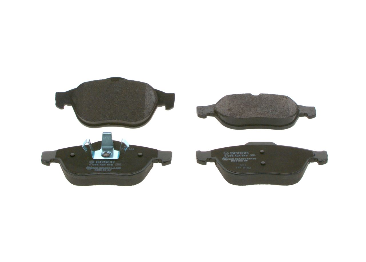 BOSCH 0 986 424 616 - Bremsbelagsatz, Scheibenbremse