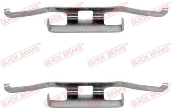QUICK BRAKE 109-1098 - Zubehörsatz, Scheibenbremsbelag