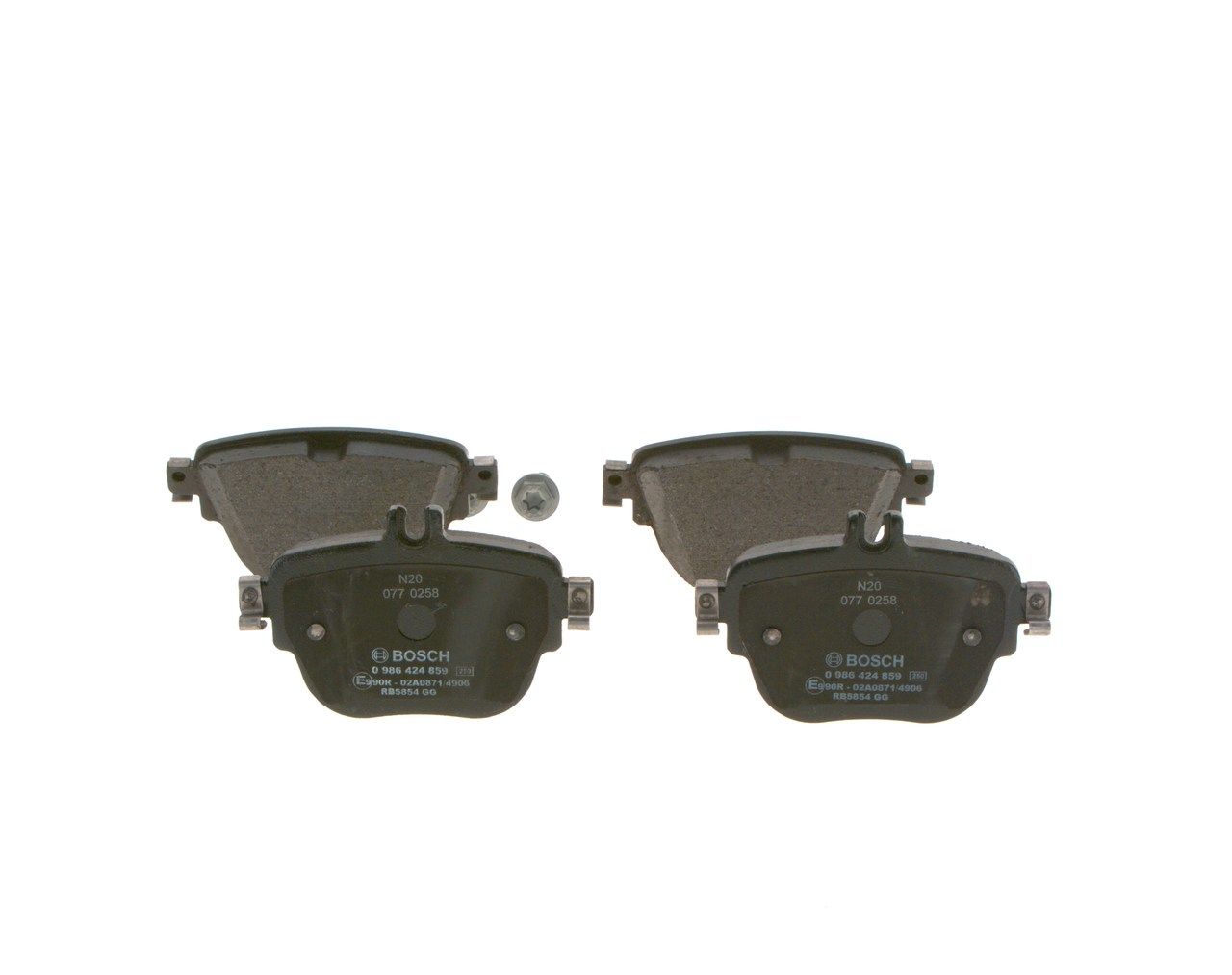 BOSCH 0 986 424 859 - Bremsbelagsatz, Scheibenbremse