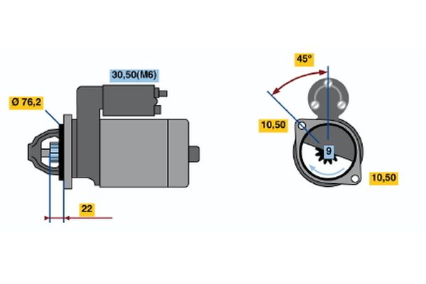 BOSCH 0 001 115 020 - Starter