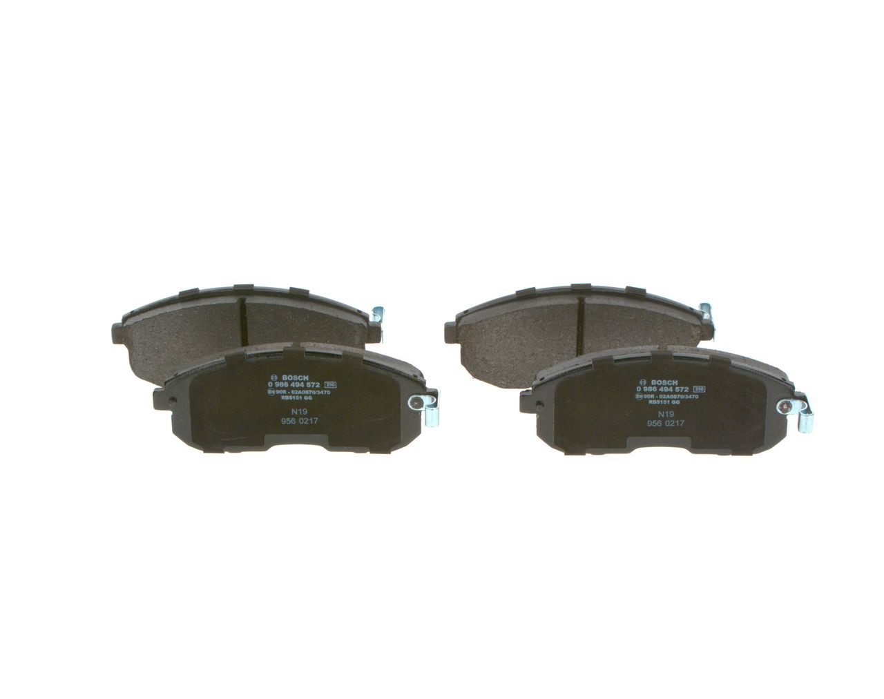 BOSCH 0 986 494 572 - Bremsbelagsatz, Scheibenbremse