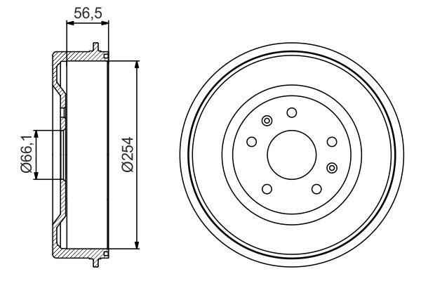 BOSCH 0 986 477 227 - Bremstrommel