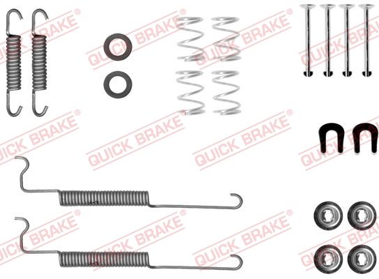 QUICK BRAKE 105-0049 - Zubehörsatz, Bremsbacken