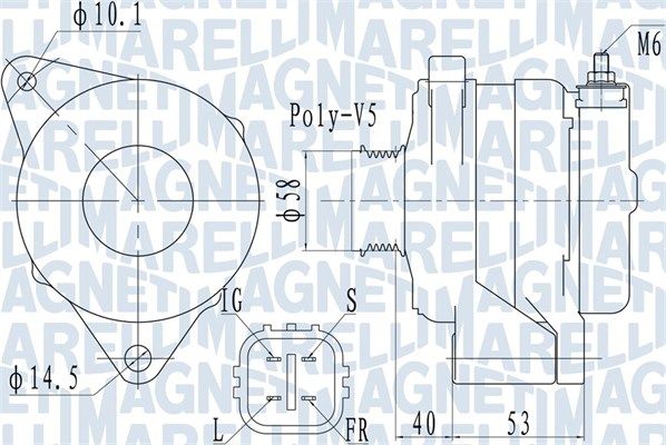MAGNETI MARELLI 063731950010 - Generator
