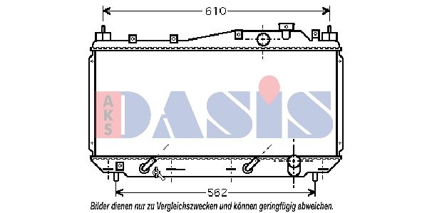 AKS DASIS 100025N - Kühler, Motorkühlung