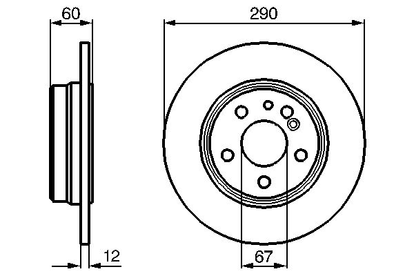 BOSCH 0 986 478 607 - Bremsscheibe