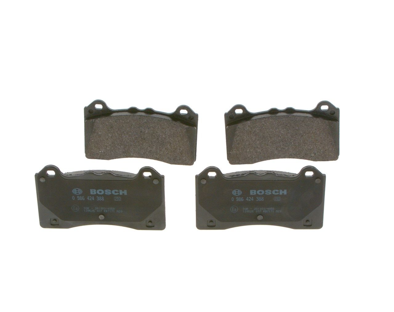 BOSCH 0 986 424 388 - Bremsbelagsatz, Scheibenbremse