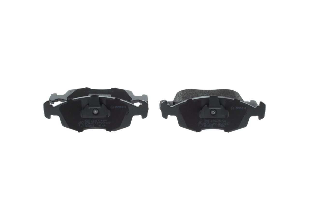 BOSCH 0 986 424 554 - Bremsbelagsatz, Scheibenbremse