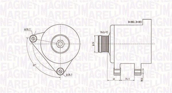 MAGNETI MARELLI 063731559010 - Generator