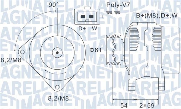 MAGNETI MARELLI 063731143010 - Generator