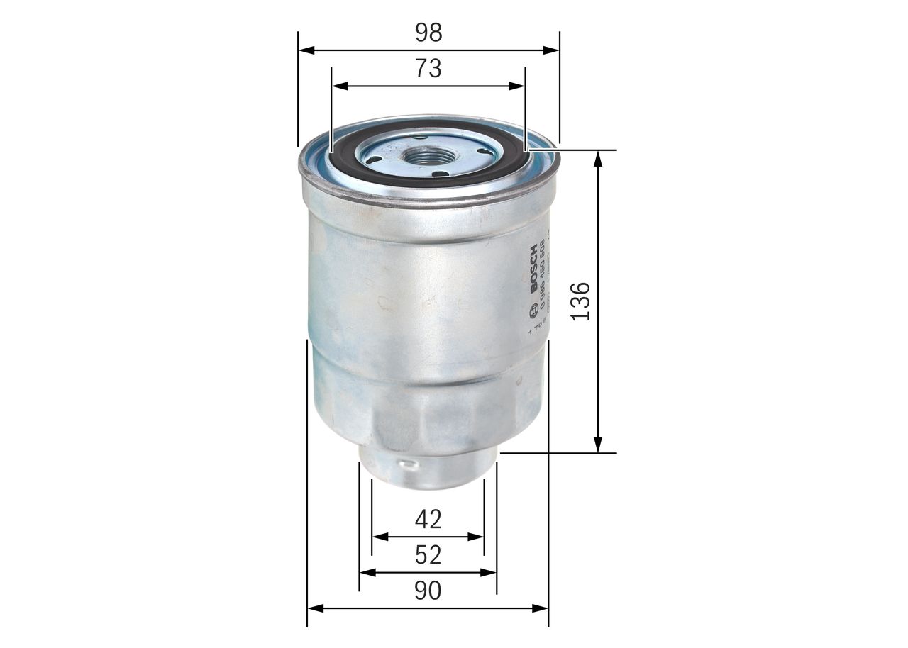 BOSCH 0 986 450 508 - Kraftstofffilter