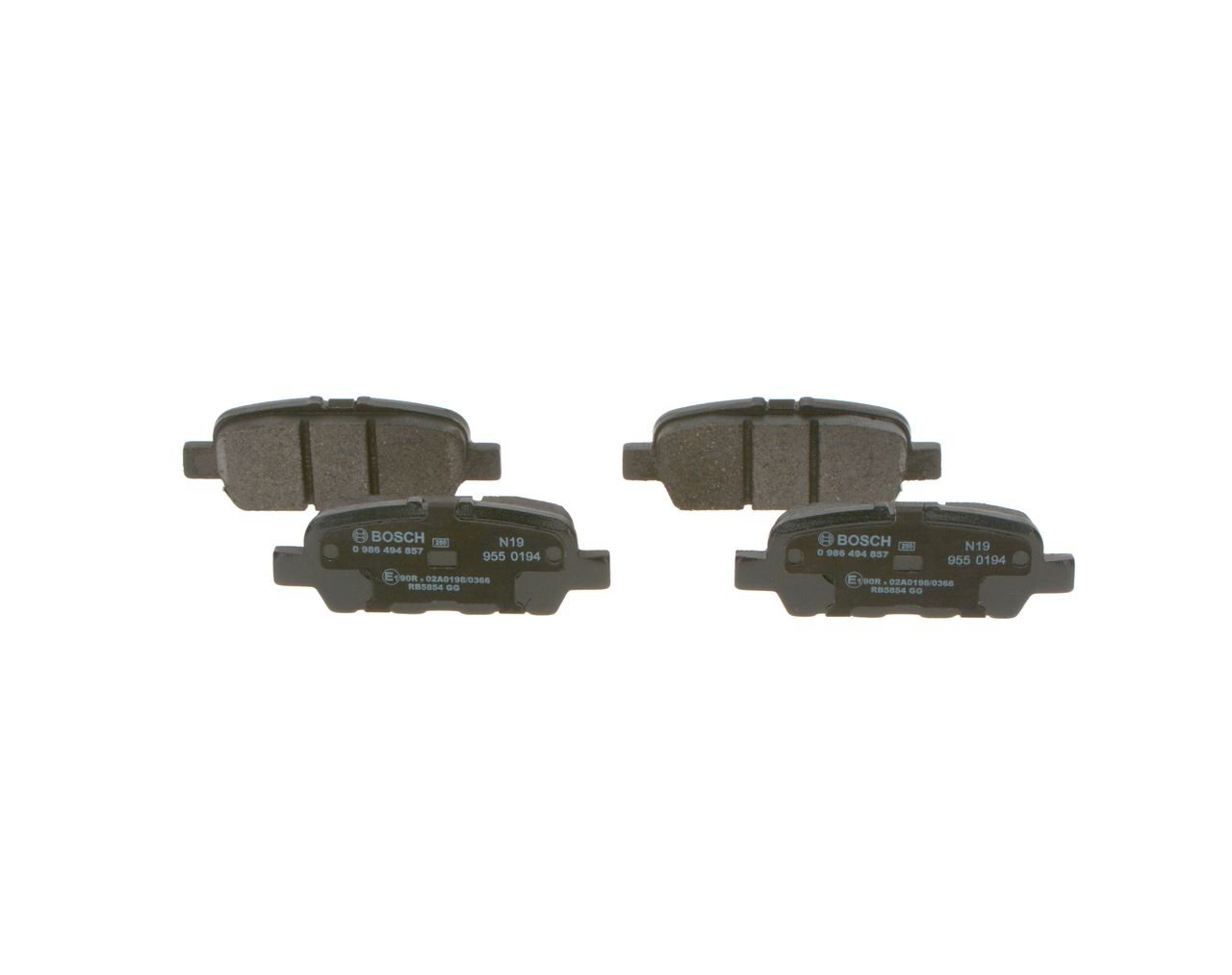 BOSCH 0 986 494 857 - Bremsbelagsatz, Scheibenbremse