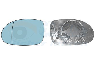 VAN WEZEL 0961837 - Spiegelglas, Außenspiegel