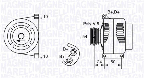 MAGNETI MARELLI 063377027010 - Generator