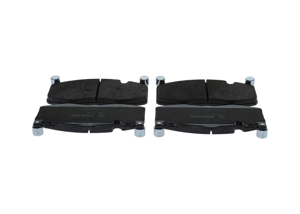 BOSCH 0 986 424 387 - Bremsbelagsatz, Scheibenbremse