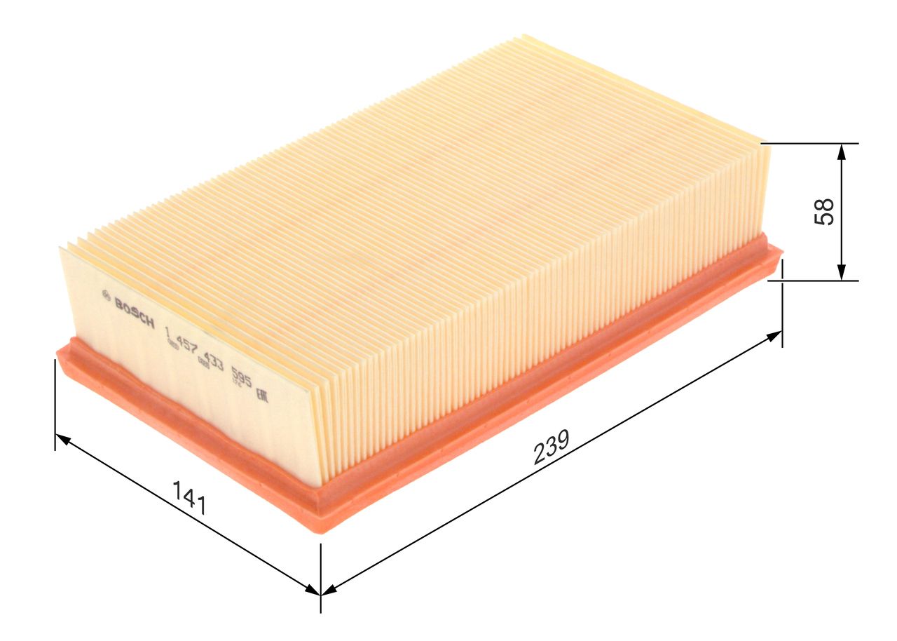 BOSCH 1 457 433 595 - Luftfilter