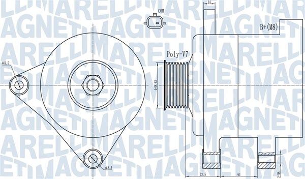 MAGNETI MARELLI 063732101010 - Generator