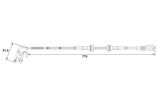 BOSCH 0 265 007 780 - Sensor, Raddrehzahl