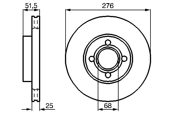 BOSCH 0 986 478 549 - Bremsscheibe