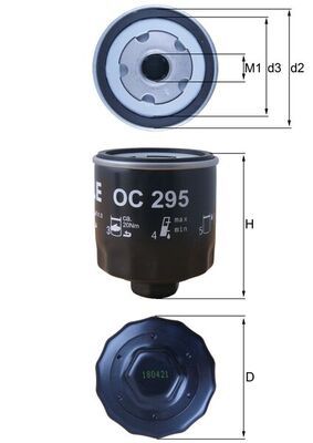 KNECHT OC 295 - Ölfilter