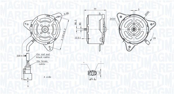 MAGNETI MARELLI 069422717010 - Lüfter, Motorkühlung