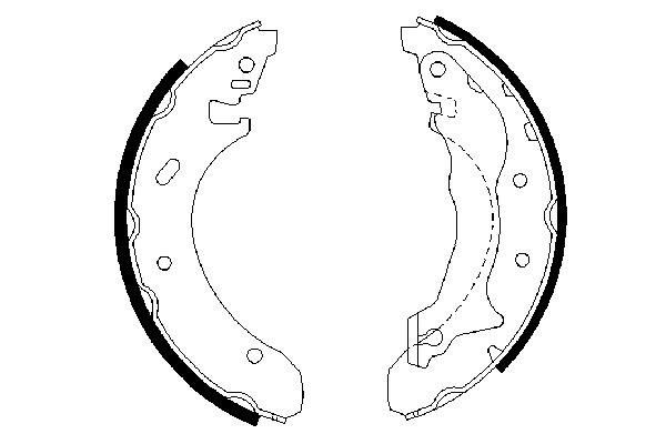 BOSCH 0 986 487 330 - Bremsbackensatz