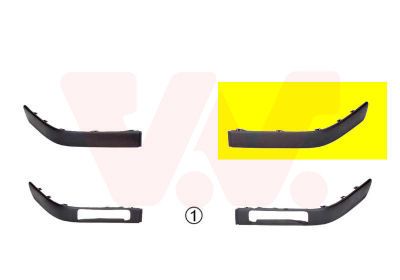 VAN WEZEL 0322585 - Zier-/Schutzleiste, Stoßfänger