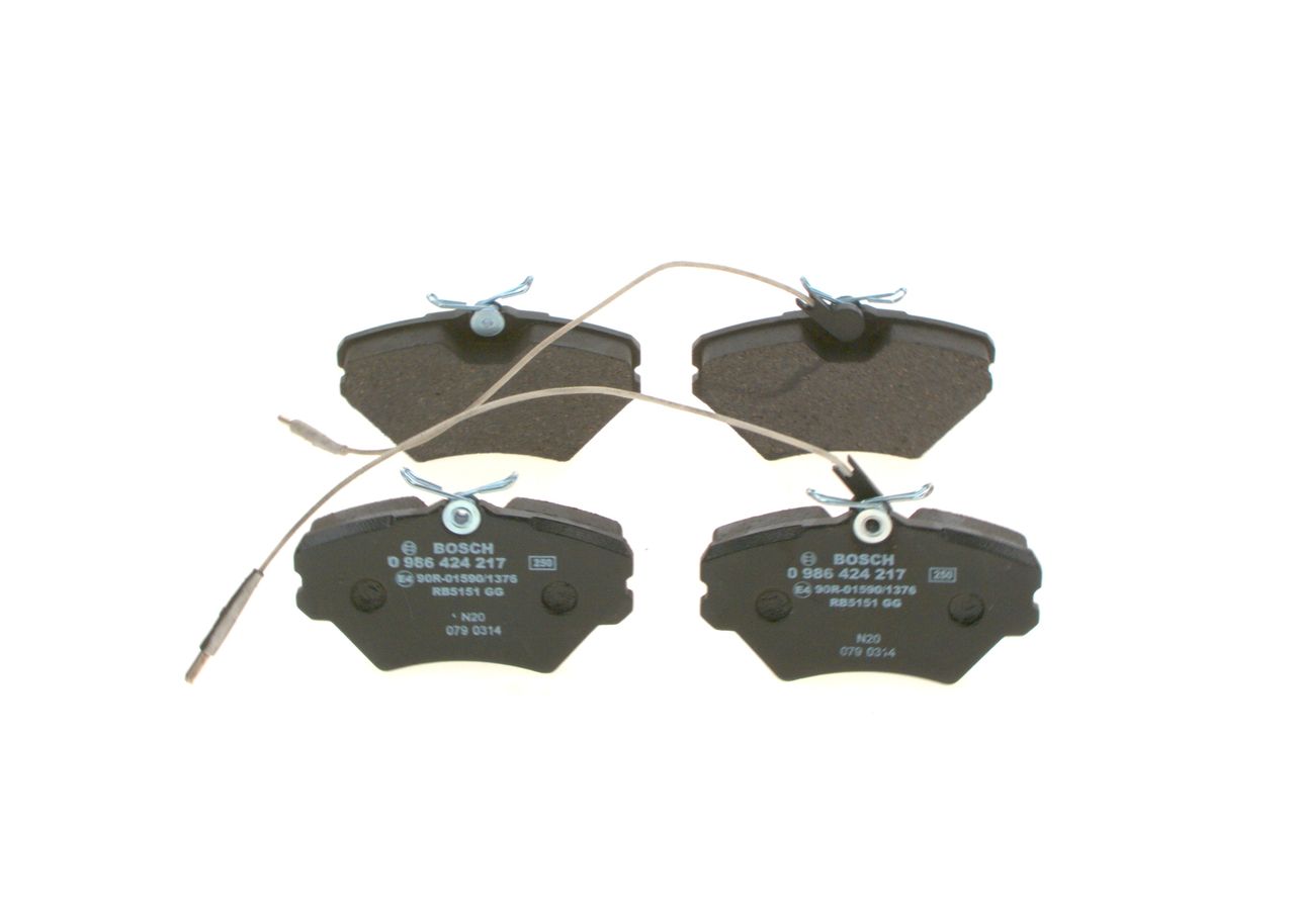 BOSCH 0 986 424 217 - Bremsbelagsatz, Scheibenbremse
