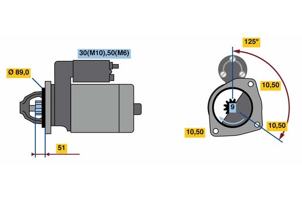 BOSCH 0 001 263 016 - Starter
