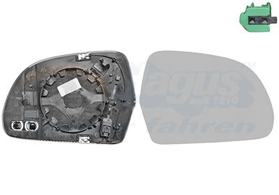 VAN WEZEL 0334866U - Spiegelglas, Außenspiegel