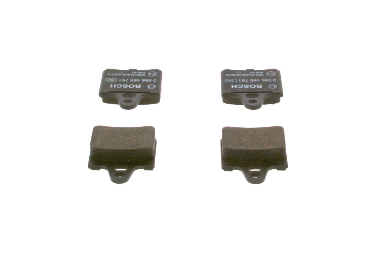 BOSCH 0 986 465 751 - Bremsbelagsatz, Scheibenbremse
