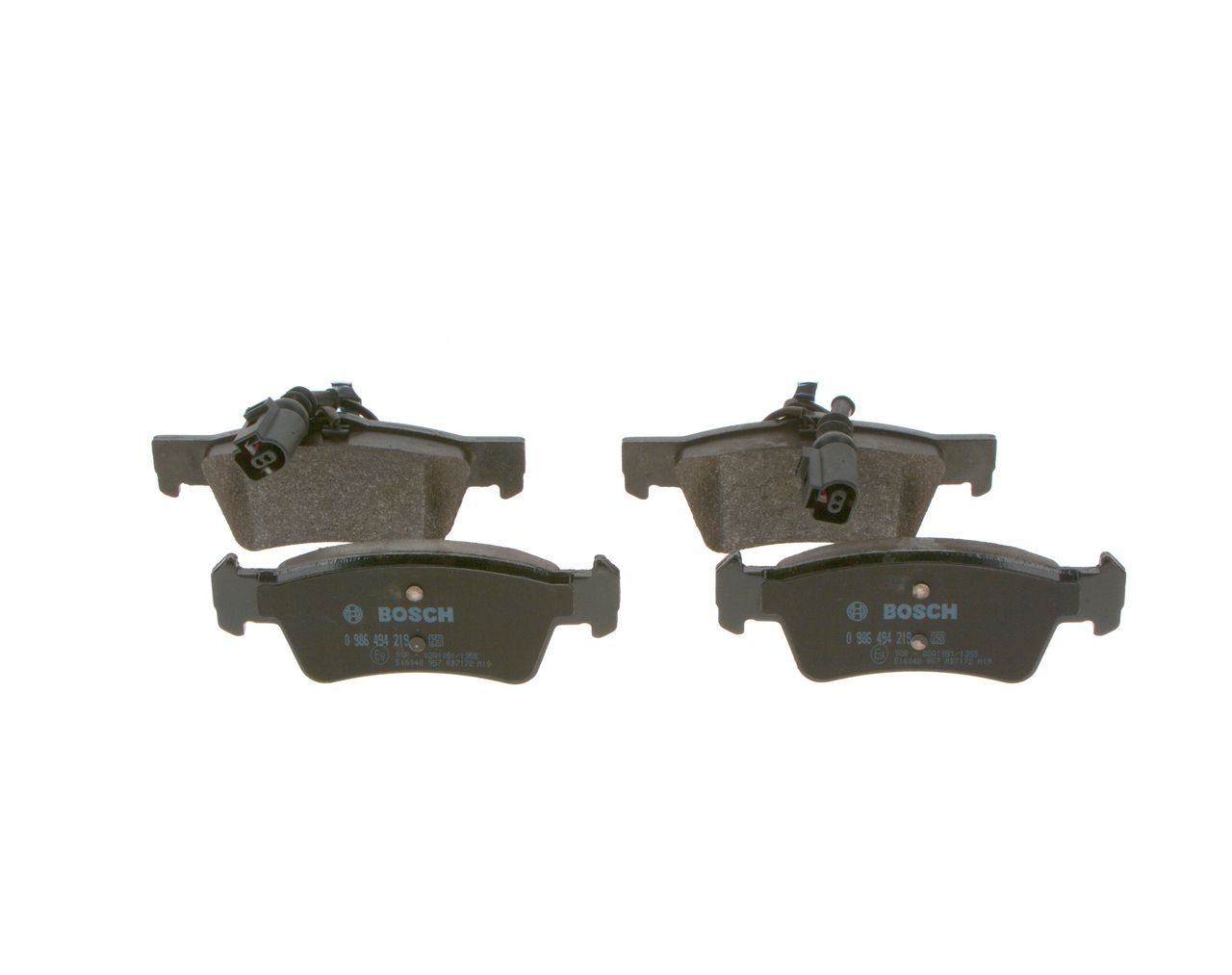 BOSCH 0 986 494 219 - Bremsbelagsatz, Scheibenbremse