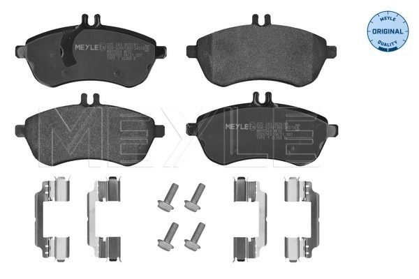MEYLE 025 243 0620/K1 - Bremsbelagsatz, Scheibenbremse