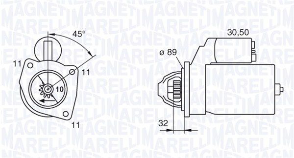 MAGNETI MARELLI 063227592010 - Starter