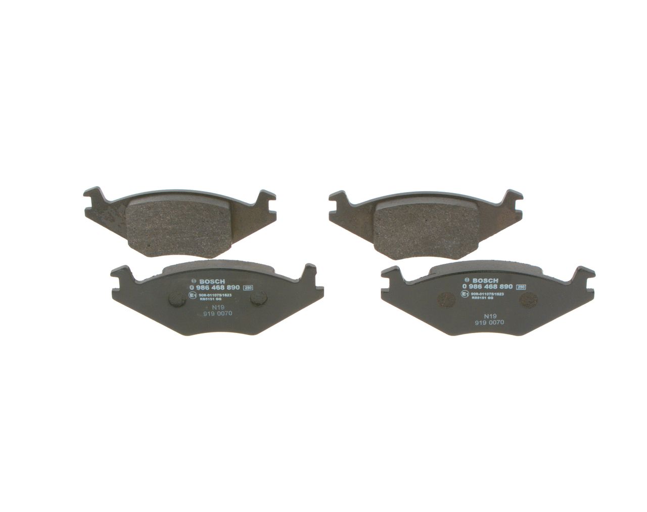 BOSCH 0 986 468 890 - Bremsbelagsatz, Scheibenbremse