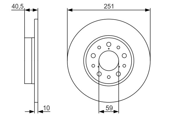 BOSCH 0 986 479 A37 - Bremsscheibe