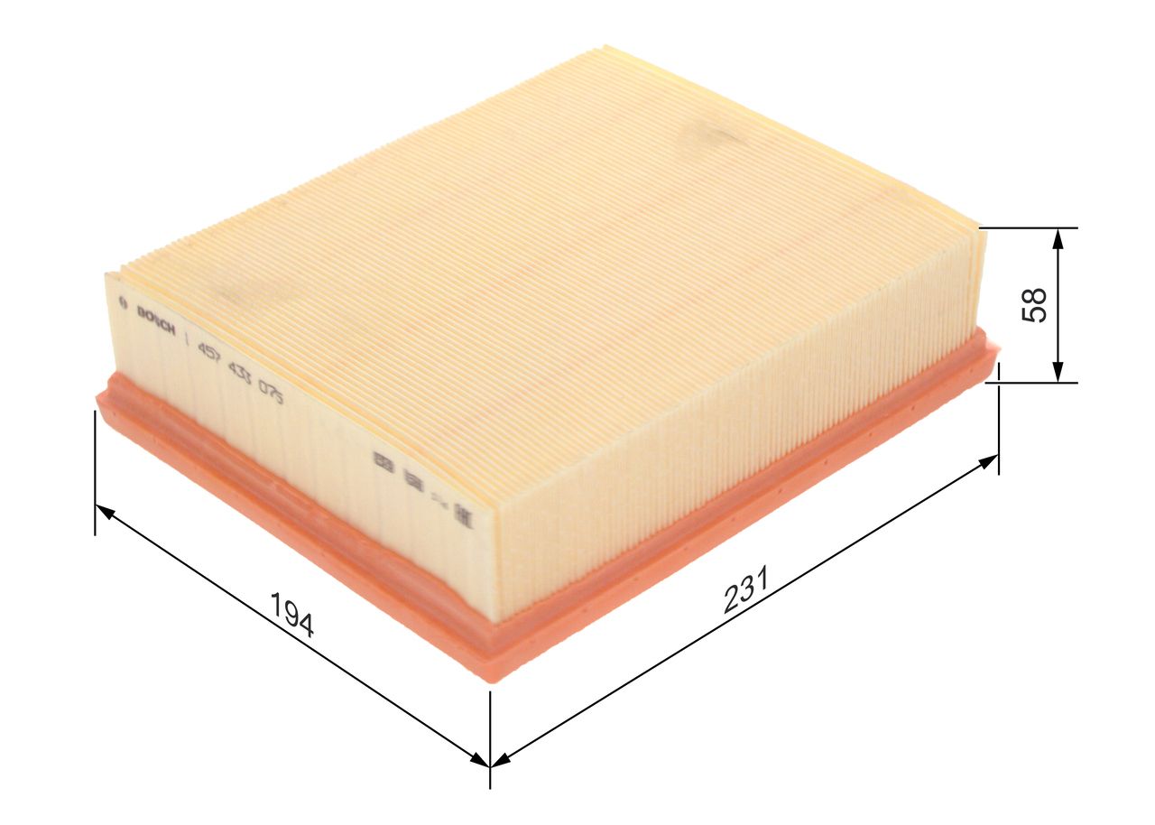 BOSCH 1 457 433 075 - Luftfilter