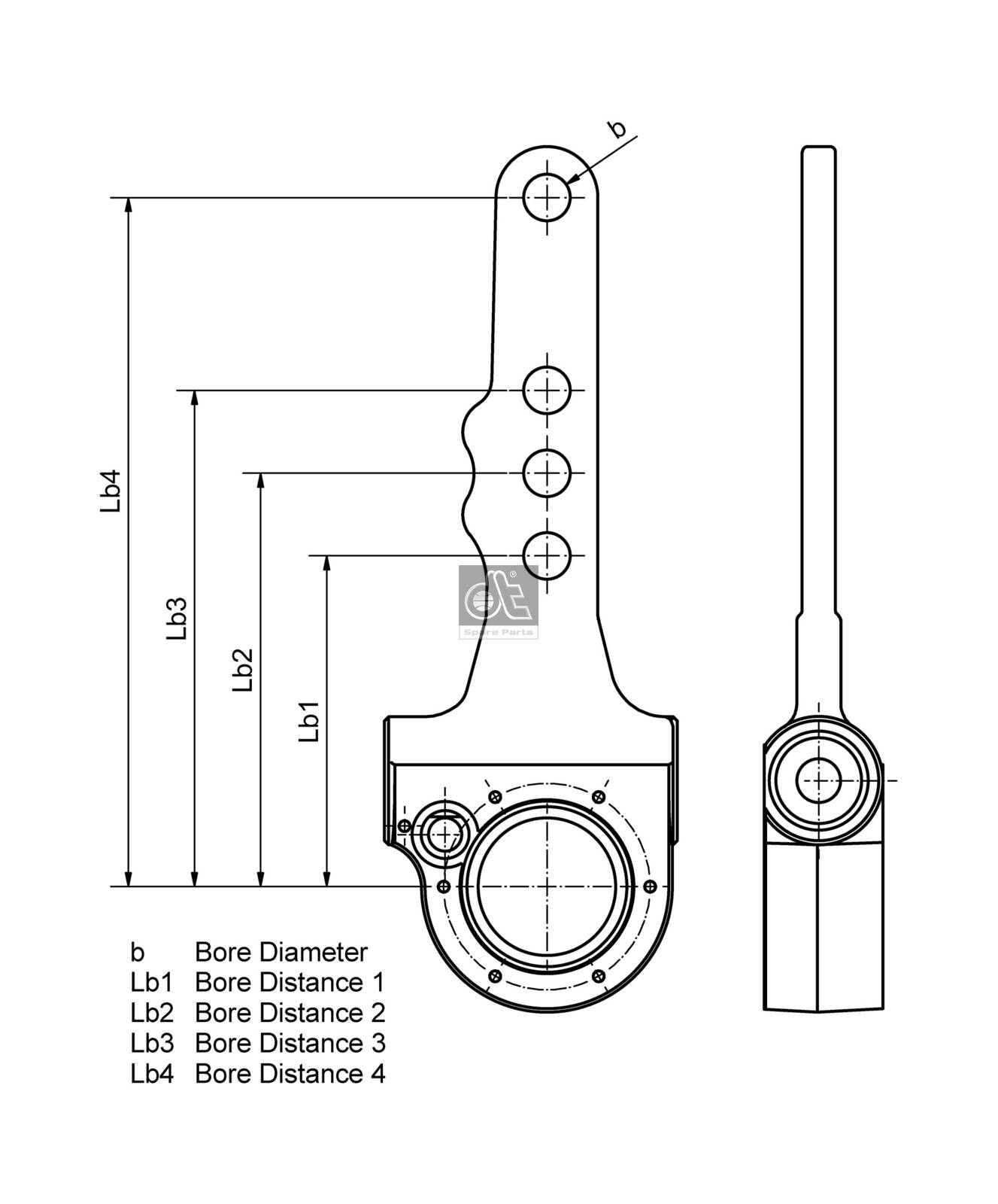 DT Spare Parts 10.13021 - Gestängesteller, Bremsanlage