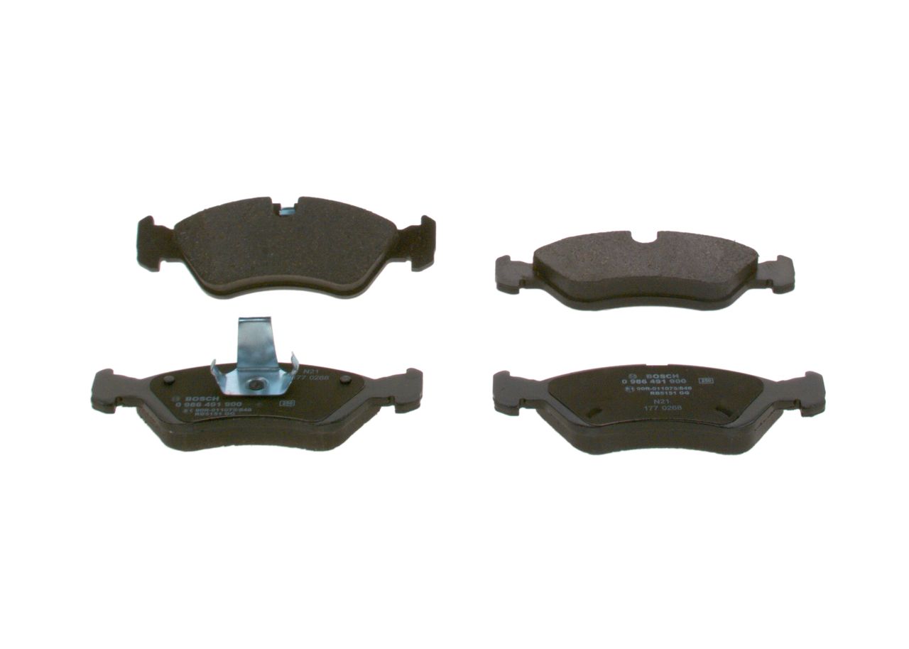 BOSCH 0 986 491 900 - Bremsbelagsatz, Scheibenbremse