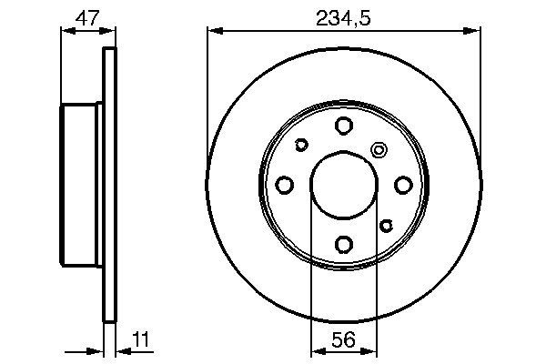 BOSCH 0 986 478 500 - Bremsscheibe