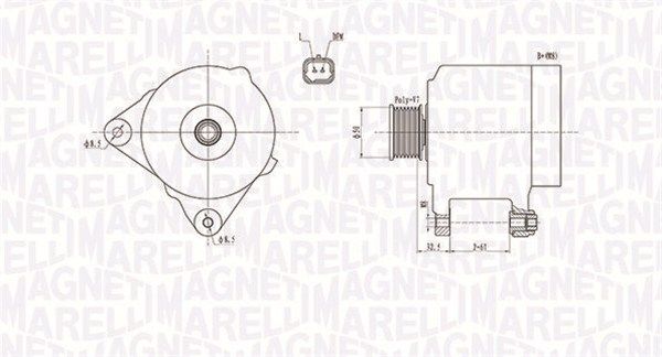 MAGNETI MARELLI 063731768010 - Generator