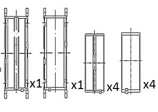 FAI AutoParts BM1055-STD - Kurbelwellenlagerschale